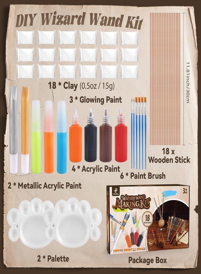 ColoPlay 53 PCS Wizard Magic Wand Making Kit DIY Crafts for Kids Adult Wizard Wand Birthday Party, Christmas, Halloween Party Favors - Image 2